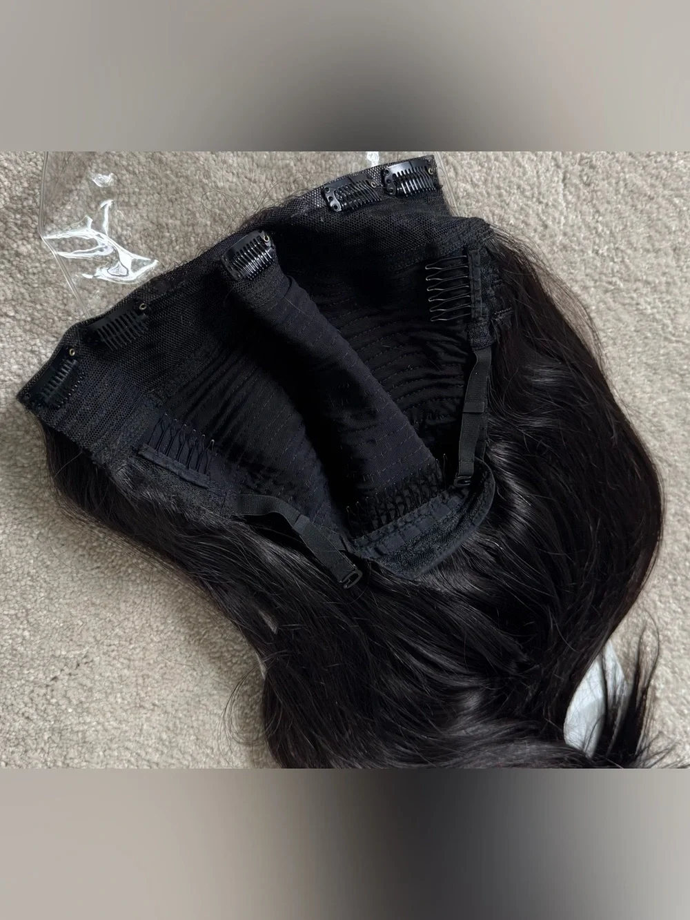 Go Sleek Follicle Fusion U-Part Wig 16” Long - Body Wave 100% Human Hair - NEW